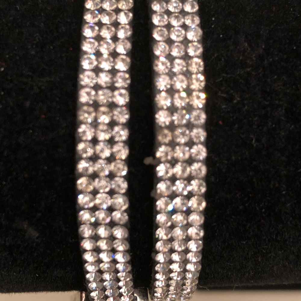 Silver Crystal Wrap Bracelet - Picture 3 of 7